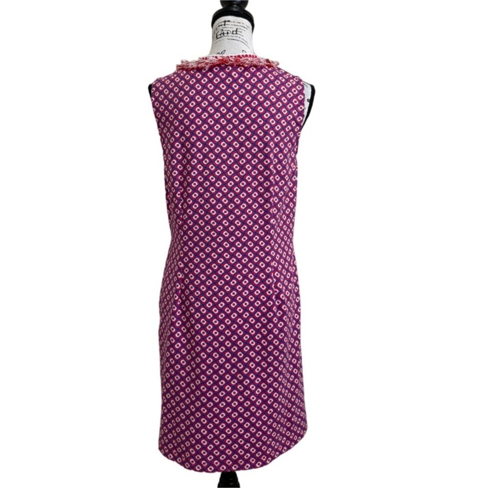 J. McLaughlin Womens Size S Lola Shift Dress Catalina Cloth Pink Geometric - Picture 3 of 6